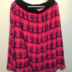 LulaRoe Lola XL in pink and blue!